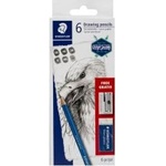 STAEDTLER Моливи Lumograph 6бр с гума и острилка