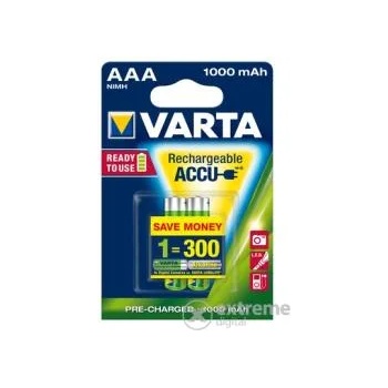 VARTA Rechargeable Accu AAA 1000mAh (2)