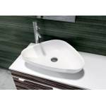 Inter Ceramic Мивка за баня Сатин 60х42 см, полимермраморен камък, бял мат (686w)