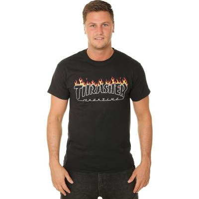 Thrasher Scorched Outline Black