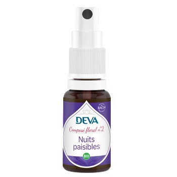 Deva Спокойни нощи, флорални есенции по метода на Бах №2, спрей 15 ml | Deva (777237 (152429DEVA))