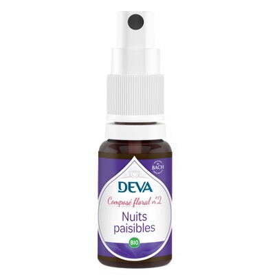 Deva Спокойни нощи, флорални есенции по метода на Бах №2, спрей 15 ml | Deva (777237 (152429DEVA))