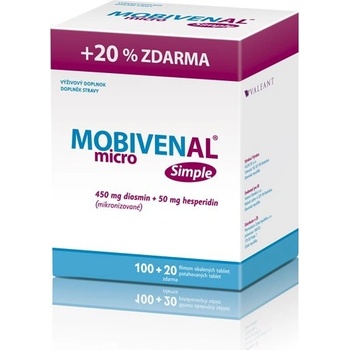 Valeant Mobivenal Micro Simple 100+20 tabliet