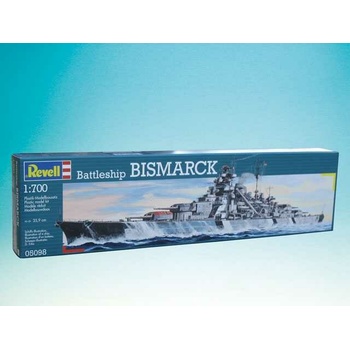 Revell Plastic ModelKit loď 05098 Battleship Bismarck 1:700