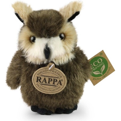 Rappa Plyšový pták sova/výr 13 cm ECO-FRIENDLY