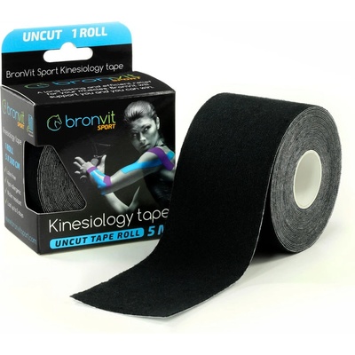 BronVit Sport Kinesiology Tape Černá 5 cm x 5 m