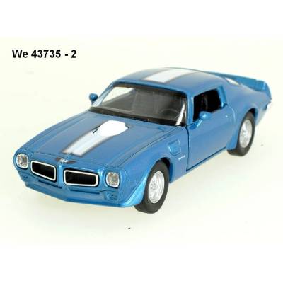 Welly Pontiac 1972 Firebird Trans Am modré code 43735 modely aut 1:34