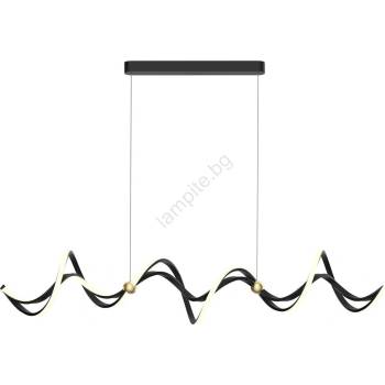 MILAGRO Led Пендел colia led/55w/230v черен/златист (mi2558)