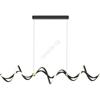 MILAGRO Led Пендел colia led/55w/230v черен/златист (mi2558)