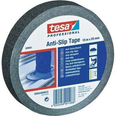 Tesa Protiskluzová lepicí páska černá, 15 m x 25 mm