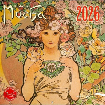NOTIQUE Poznámkový Alfons Mucha 30 x 30 cm 2026