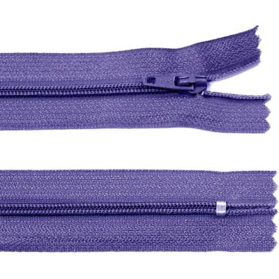 Spirálový zip no.3 nerozepínací 60cm - více barev color: 593 fialová