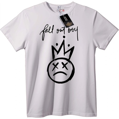 NOONEBRAND Тениска Fall Out Boy корона и тъжно лице - 5XL, Black