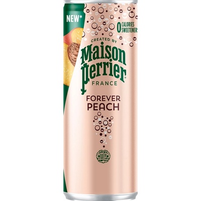 Perrier plech peach slim can 250 ml