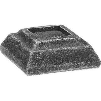 PSG Rozeta pro kovaný plot, bránu, zábradlí a mříže 44.126, 50x50 x 20 mm, otvor 20,5 x 20,5mm