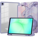Tech-Protect SC PEN HYBRID калъф за Galaxy Tab A9 / A11 8.7 X110 / X115 / X133 / X135 лилав мрамор (5906302334995)