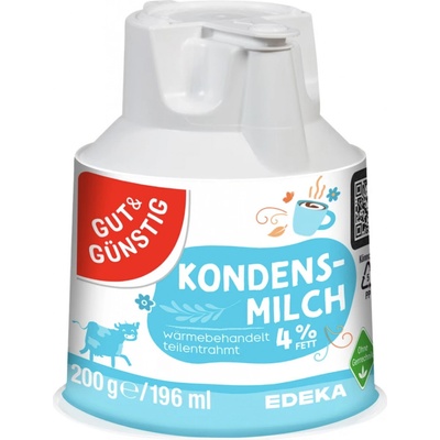 G&G Kondenzované mléko 4% 200 g