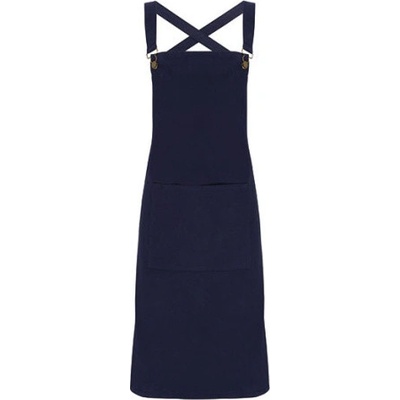 Premier Workwear Zástera so skríženým chrbtom pre baristov PR129 Navy Pantone 2766 72 x 86 cm