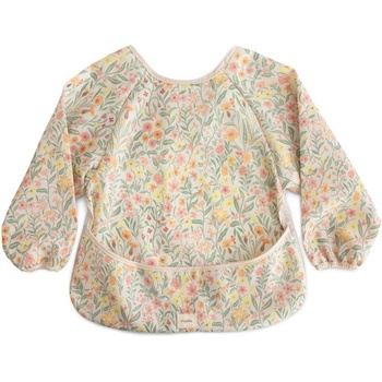 Mushie Long Sleeve Bib лигавник Pastel Blooms 6-24m