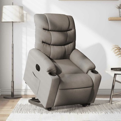 vidaXL 3206663 Elektrické zvedací polohovací textil taupe