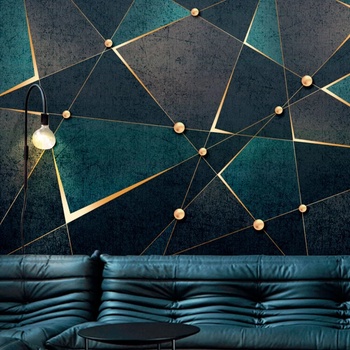 Image 1 of Art gift Фототапет Златни линии