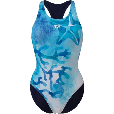 arena Бански костюм 'seafloor' синьо, размер 38