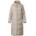 Minoti Яке Minoti Women long quilted winter jacket with contrast zip and drawstring hood grey - Stone