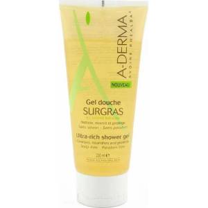 A-DERMA Свръхобогатен душ-гел с овес Rhealba , A-Derma Ultra Rich , 200m