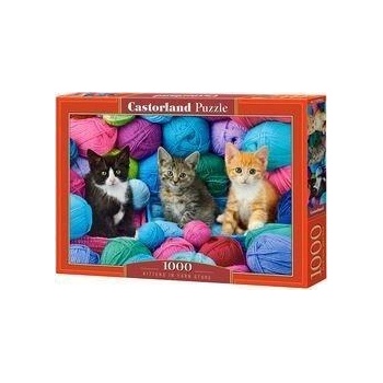 Castorland Kittens in Yarn Store Пъзел 1000 броя Животни (469900) (469900)