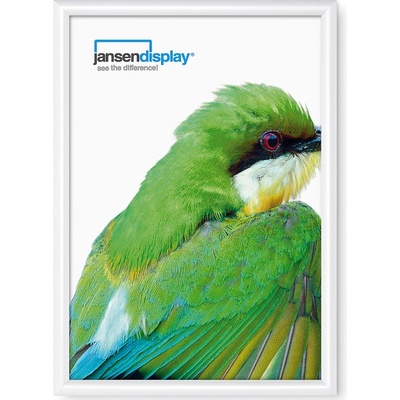 Jansen Display Klaprám A2 ostrý roh profil 25 mm RAL 9003 bílá, 451 x 625 mm