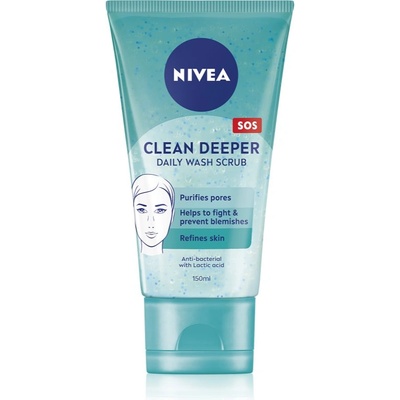Nivea Clean Deeper дълбоко почистващ гел 150ml