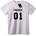 NOONEBRAND Тениска Принц 01 - XS, White