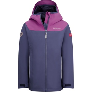 TROLLKIDS Детско водоустойчиво яке Trollkids Girls Bergen Jacket Waterproof jacket - Violet Blue / Mallow Pink - размер 92 (EU) (703-2387-1111)