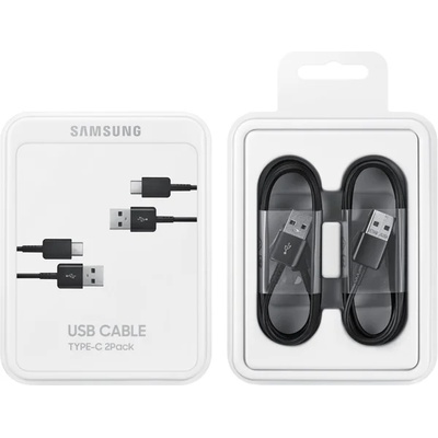 Samsung кабел за данни 2бр USB - Type-C, 150см, ЧЕРЕН EP-DG930MBE (EP-DG930MBE)