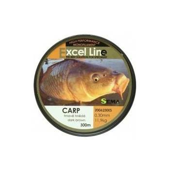 Sema Excel Carp Hnedá 300 m 0,20 mm 5,85 kg