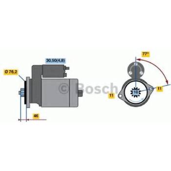 BOSCH Startér BO 0986020280