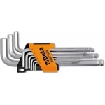 BETA TOOLS Комплект шестограми хромирани (9 бр) на сгъваем държач, 96BPC/SC9, Beta Tools (000960354)