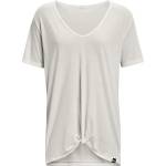 Under Armour Women's Deep V Short-Sleeve Performance Gym Top - White