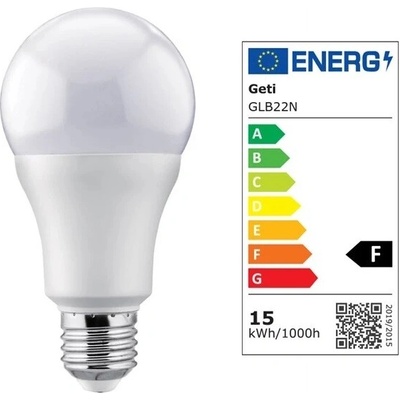 GETI žiarovka LED E27 15W A70 biela teplá