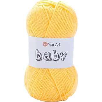 YARNART Baby 315 Yellow Плетива прежда (Baby 315)