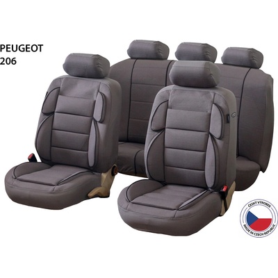 Autopoťah Cappa Perfetto YL Peugeot 206 šedá
