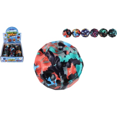 Extrémne skákajúca penová loptička meteorit 6 cm mix farieb