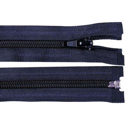 Pro Háčkování Spirálový zip No 5 dělitelný 70 cm tmavě modrý