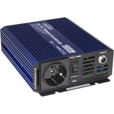 Sinusový měnič napětí 12V - 230V 400W, s USB, 35PSW412 – Hledejceny.cz