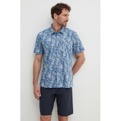 Barbour Памучна риза Barbour Shirt Dept - Summer мъжка в синьо със стандартна кройка с класическа яка MSH5425 (MSH5425)
