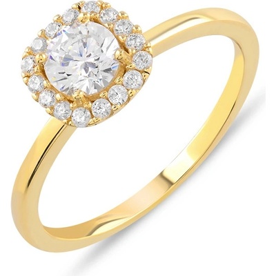 Lillian Vassago Zlatý prsten se zirkony LLV06 GR153