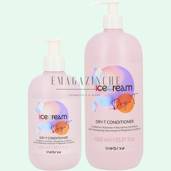 Inebrya Подхранващ балсам за суха и третирана коса 300/1000 мл. Ice Cream Dry-T Conditioner (10226323)