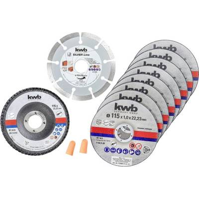 Kwb 712041 sada rezných kotúčov 115 mm 10 ks