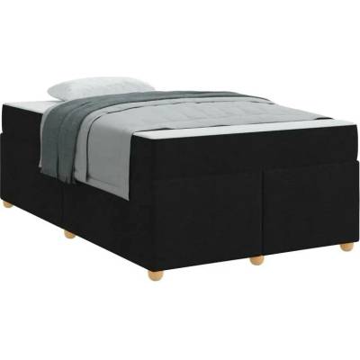 zahrada-XL 3399351 Rám postele s matrací Černá textil