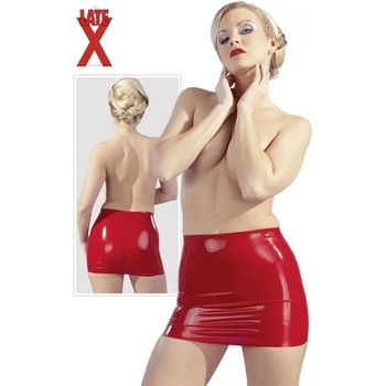 Image 1 of LateX Mini Skirt Red M